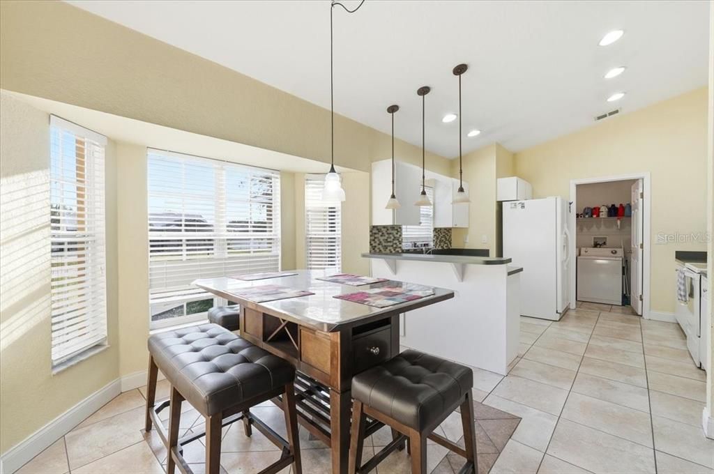 Dining room, Interior, Kitchen, Pendant Lights, Recessed Lighting