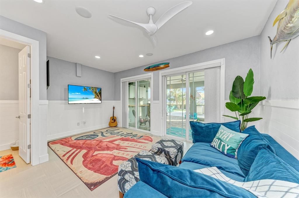 Interior, Living room, Recessed Lighting