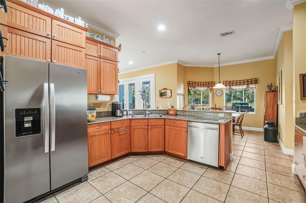 Dining room, Interior, Kitchen, Pendant Lights, Recessed Lighting