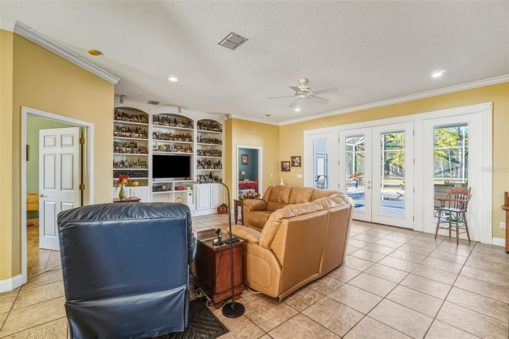 Interior, Living room, Recessed Lighting