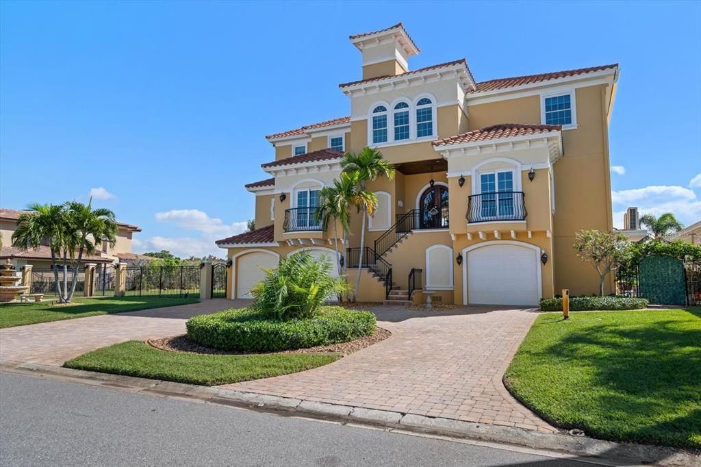 Attached, Backyard, Exterior, Facade, Mediterranean