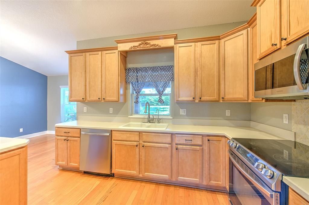 Interior, Kitchen, Wood Texture Flooring