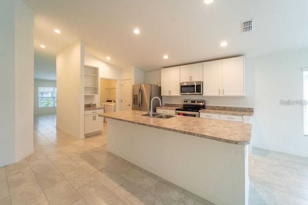 Interior, Kitchen, Recessed Lighting, Stainless Steel Appliances