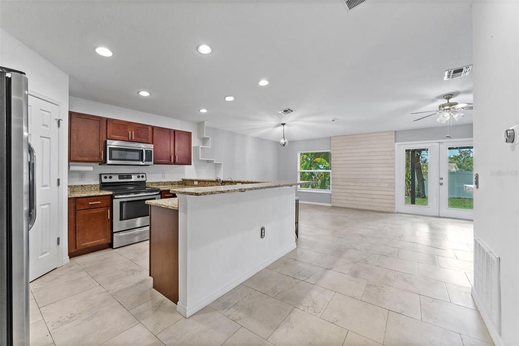 Interior, Kitchen, Recessed Lighting, Stainless Steel Appliances