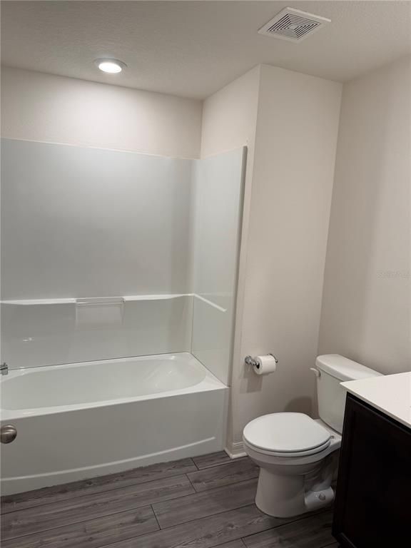 Bathroom, Interior, Recessed Lighting, Wood Texture Flooring