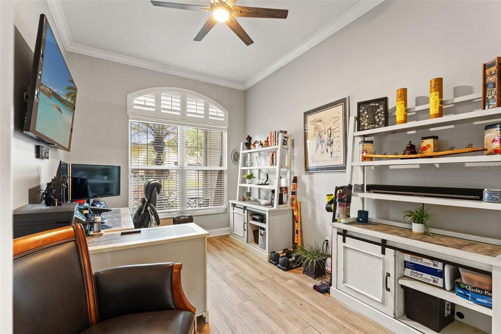 Home Office, Interior, Wood Texture Flooring