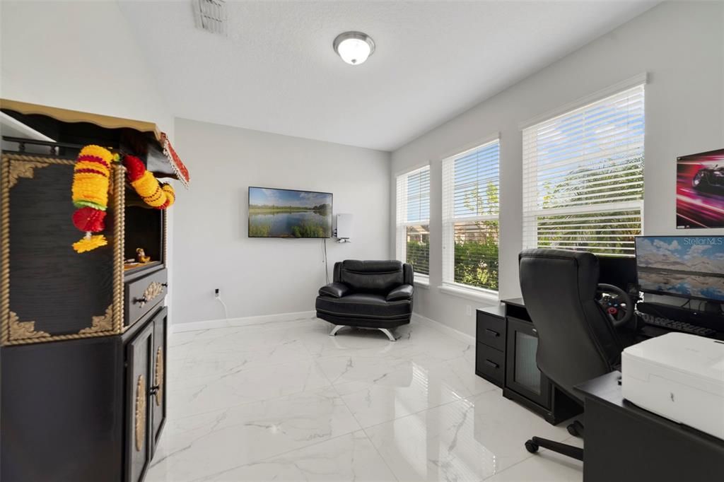 Home Office, Interior, Marble