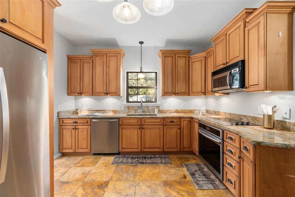 Interior, Kitchen, Pendant Lights, Stainless Steel Appliances