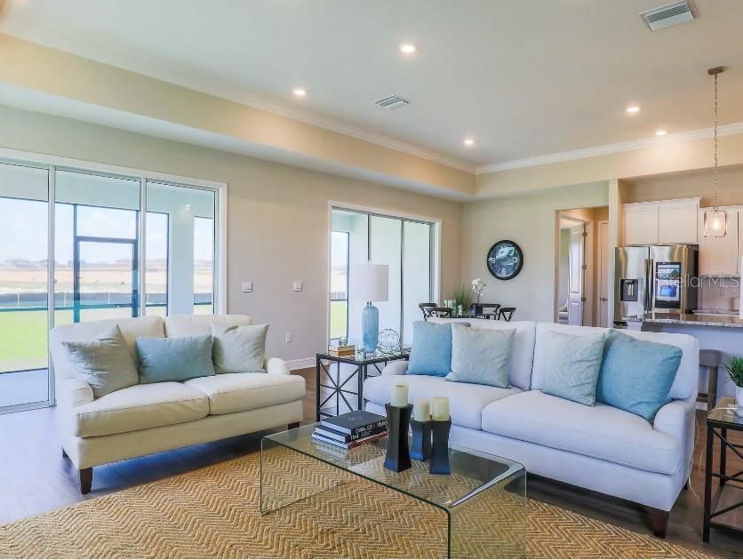 Interior, Kitchen, Living room, Pendant Lights, Recessed Lighting, Stainless Steel Appliances