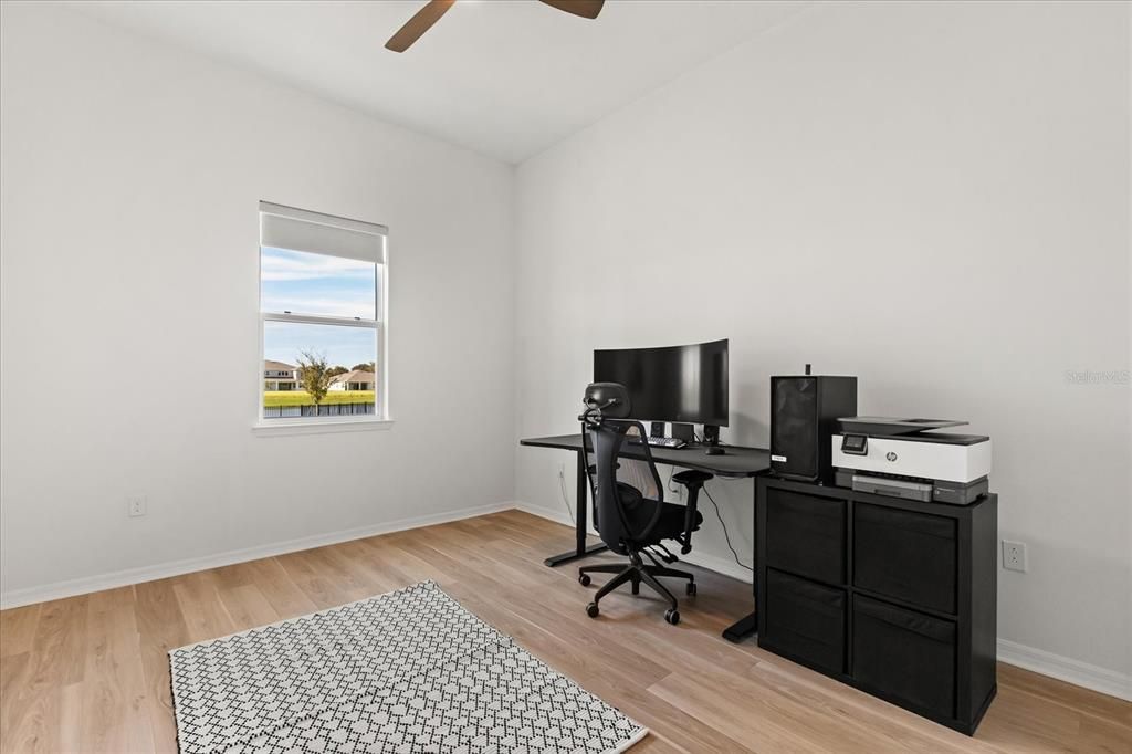 Home Office, Interior, Wood Texture Flooring