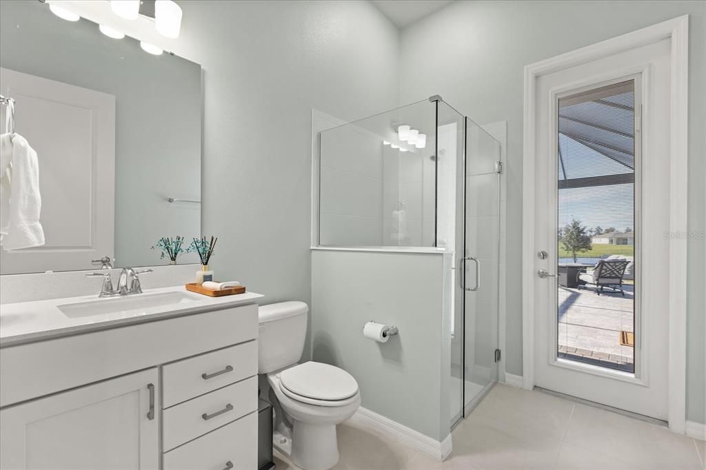 Bathroom, Glass Shower, Interior
