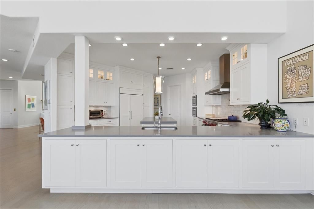 Interior, Kitchen, Pendant Lights, Recessed Lighting, Stainless Steel Appliances