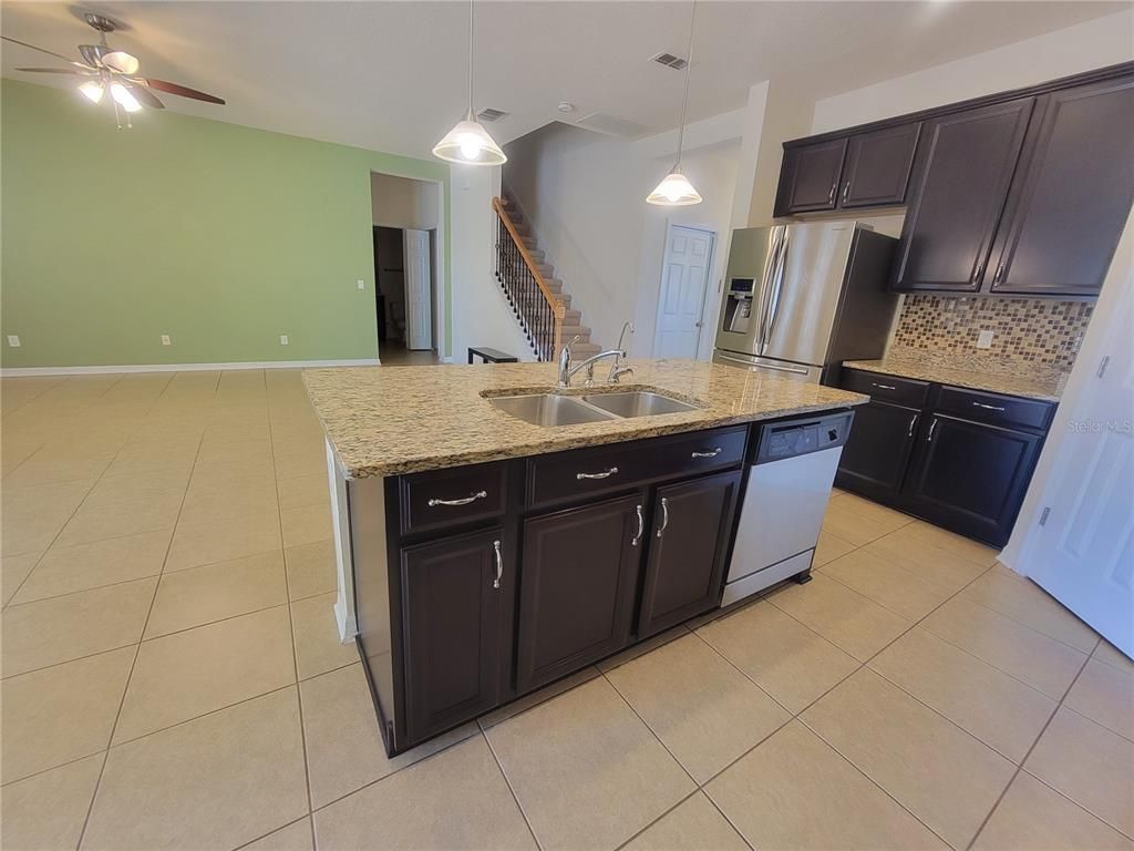 Interior, Kitchen, Pendant Lights, Stainless Steel Appliances