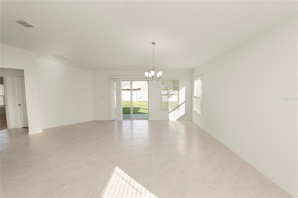 Chandelier, Empty room, Interior