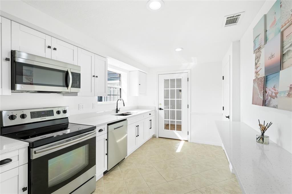 Interior, Kitchen, Recessed Lighting, Stainless Steel Appliances