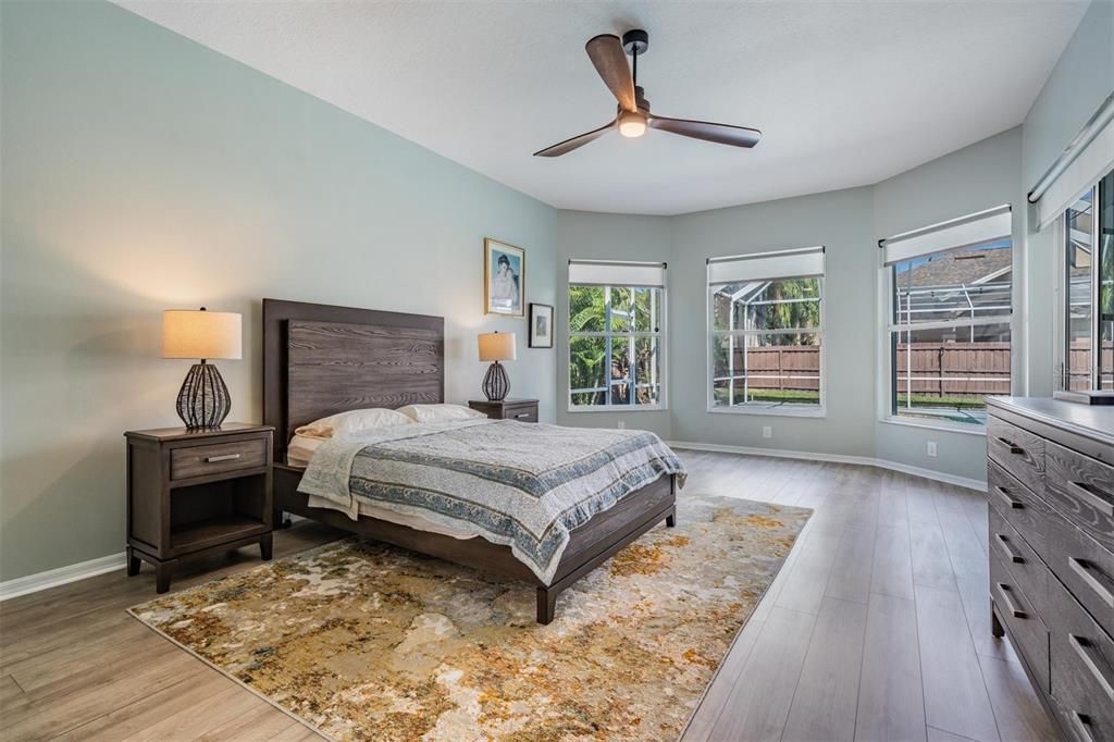 Bedroom, Interior, Wood Texture Flooring