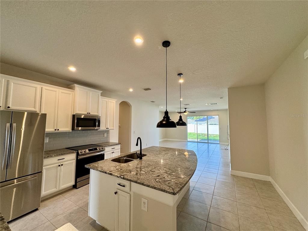Interior, Kitchen, Pendant Lights, Recessed Lighting, Stainless Steel Appliances