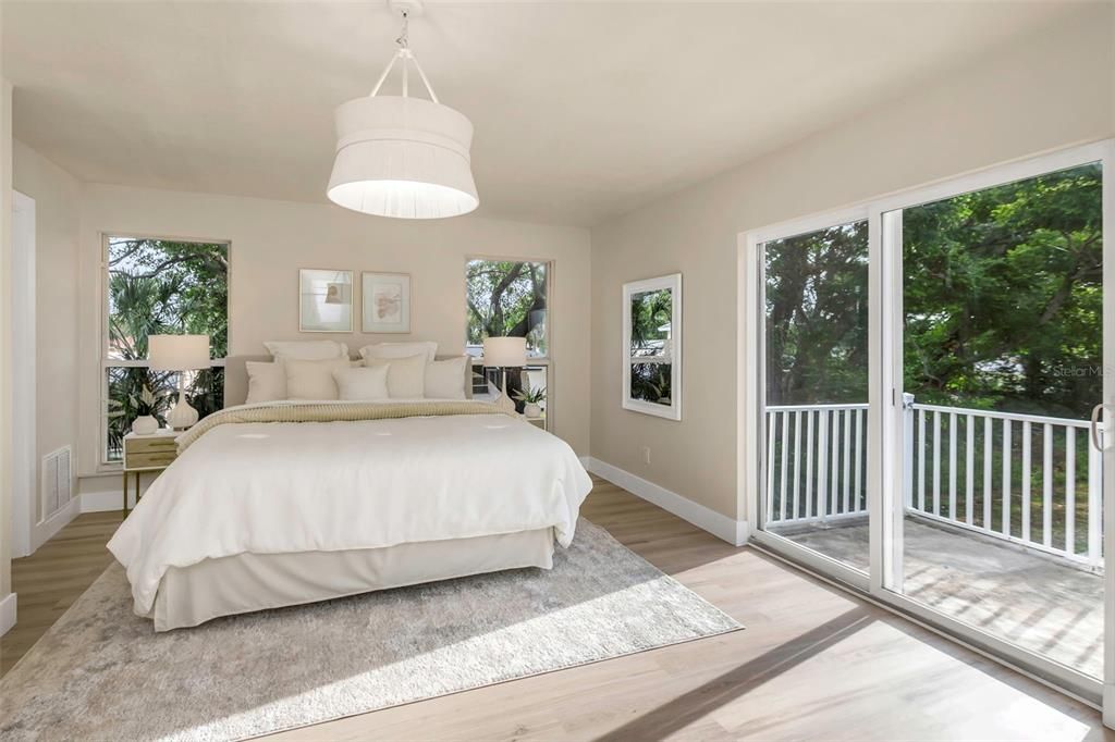 Bedroom, Interior, Wood Texture Flooring