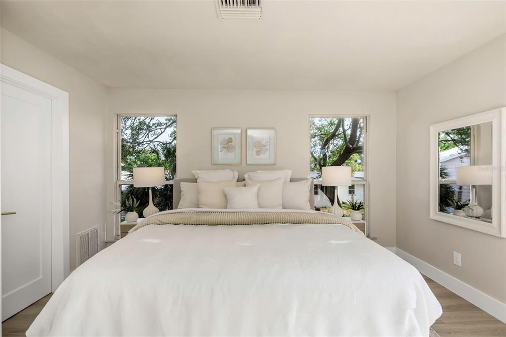 Bedroom, Interior, Wood Texture Flooring