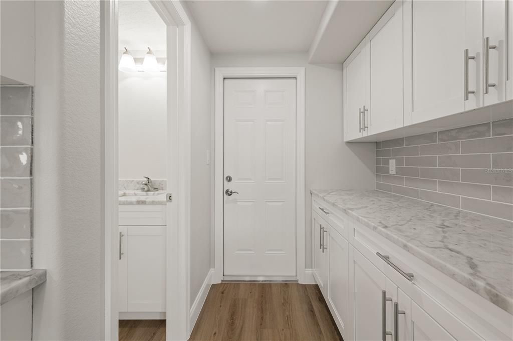 Interior, Kitchen, Wood Texture Flooring