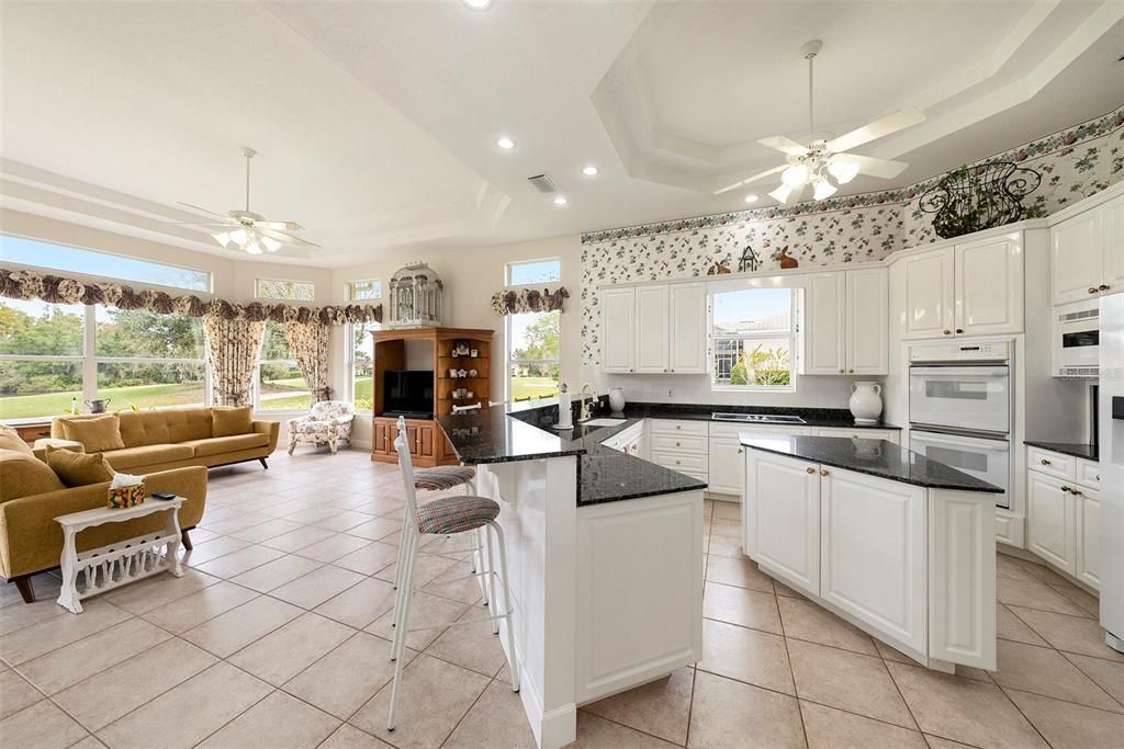 Interior, Kitchen, Living room, Recessed Lighting