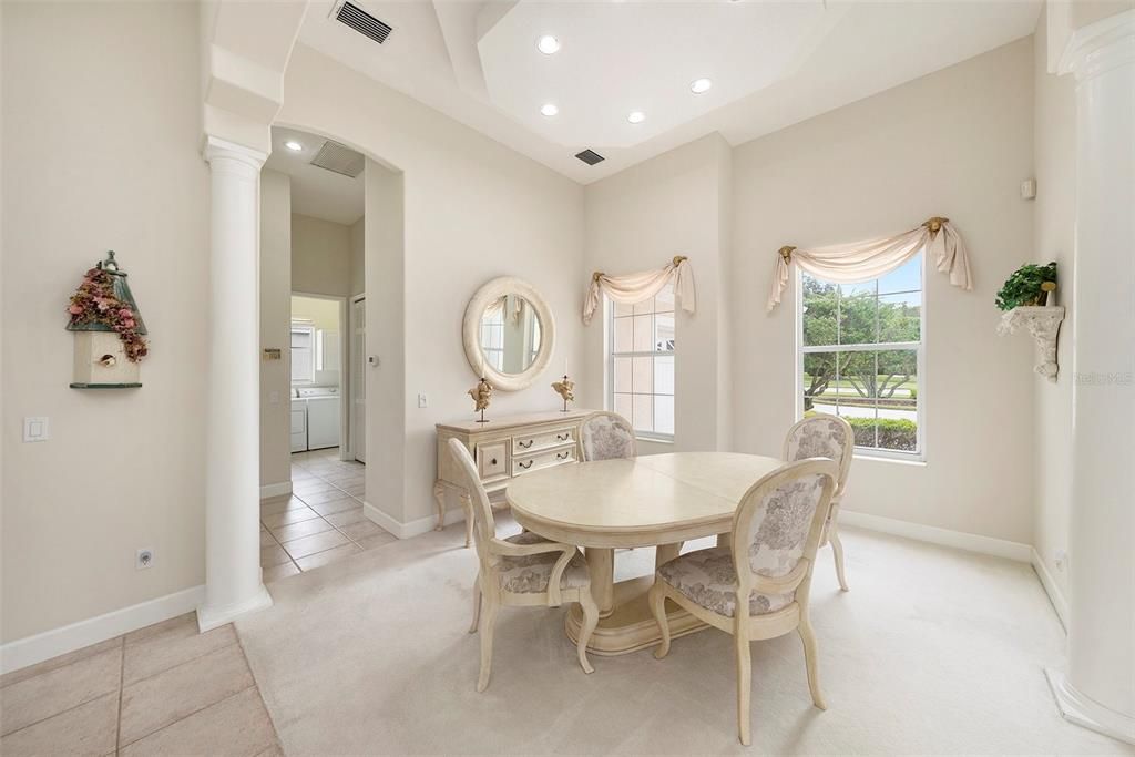 Dining room, Interior, Recessed Lighting