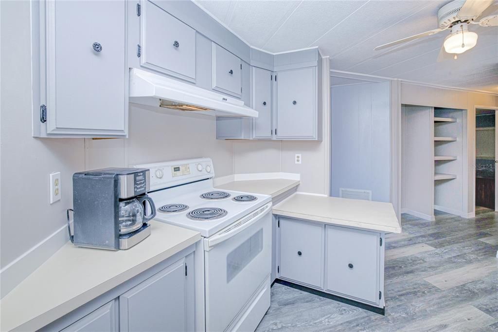 Interior, Kitchen, Wood Texture Flooring