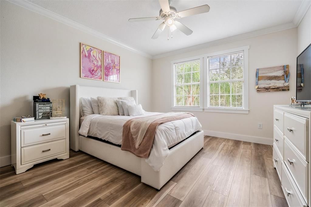 Bedroom, Interior, Wood Texture Flooring