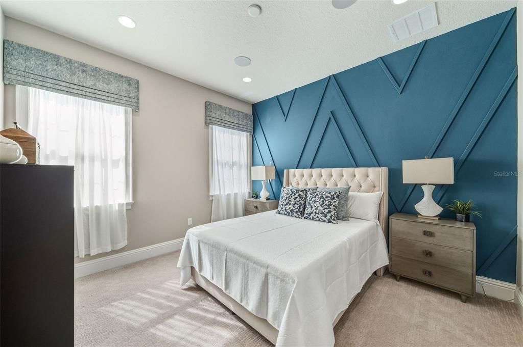 Bedroom, Interior, Recessed Lighting