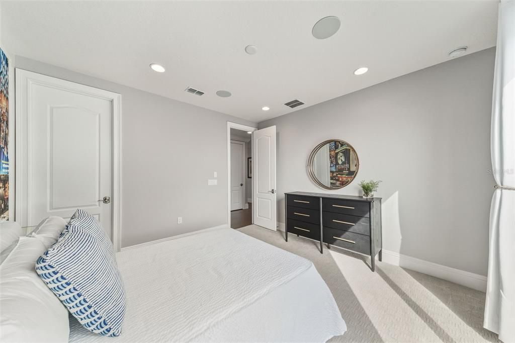 Bedroom, Interior, Recessed Lighting