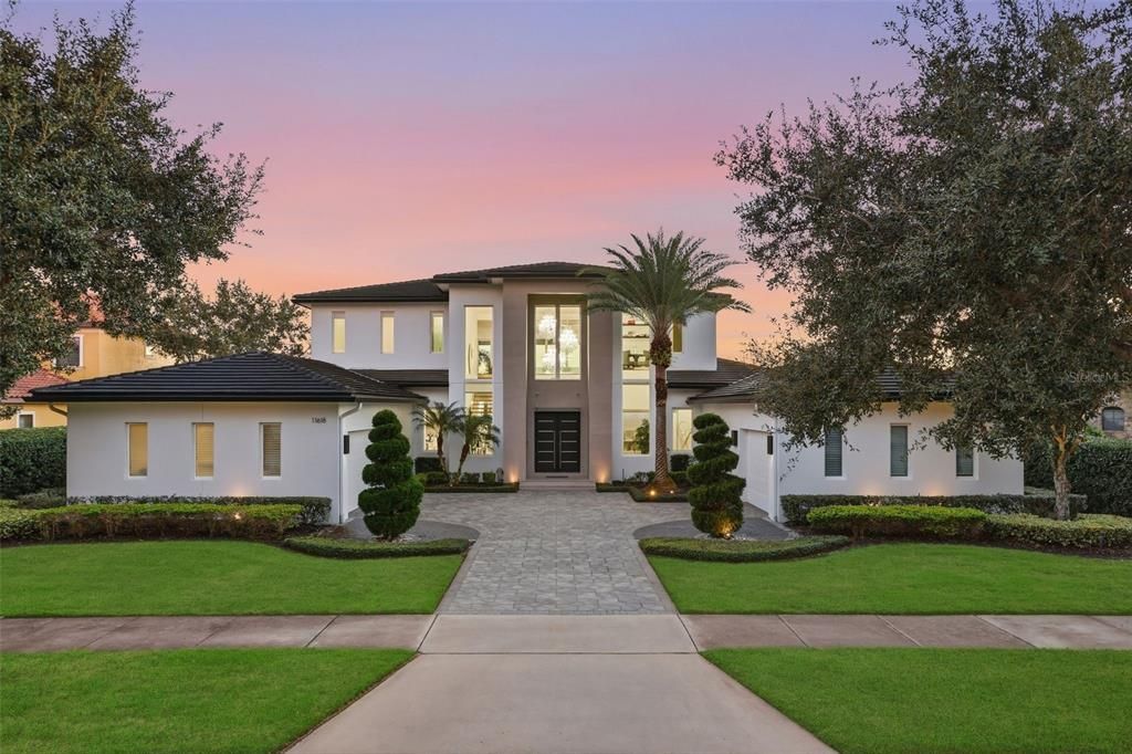 Backyard, Exterior, Facade, Mediterranean