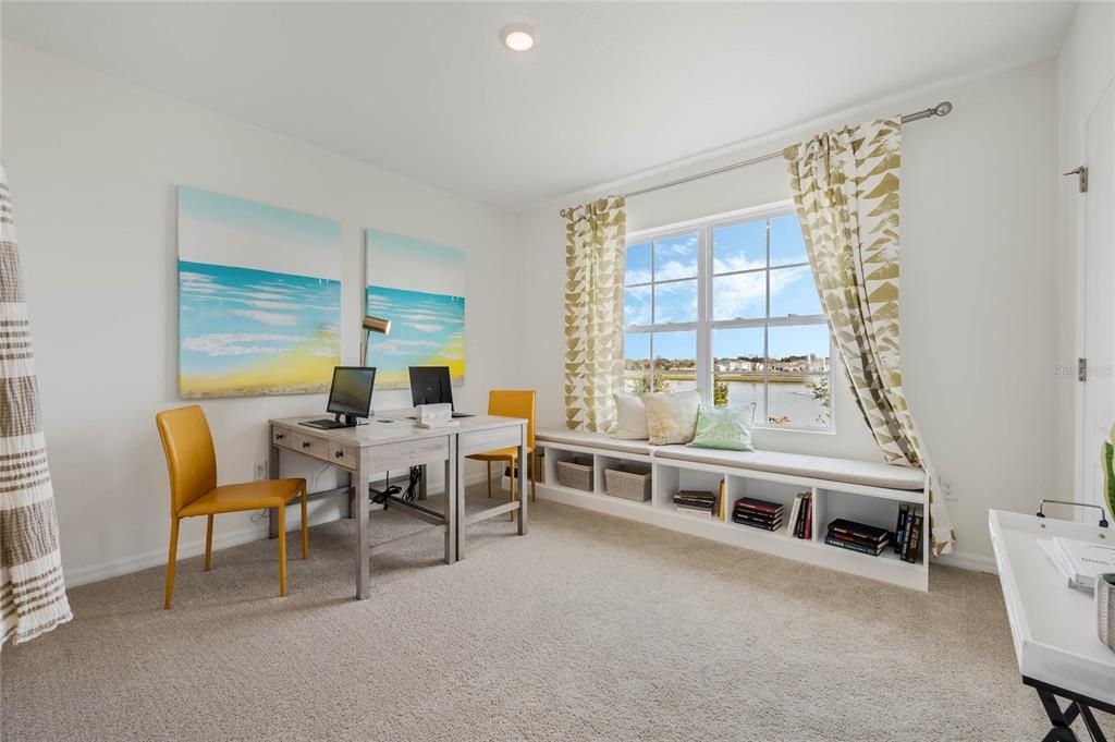 Home Office, Interior, Recessed Lighting, Water