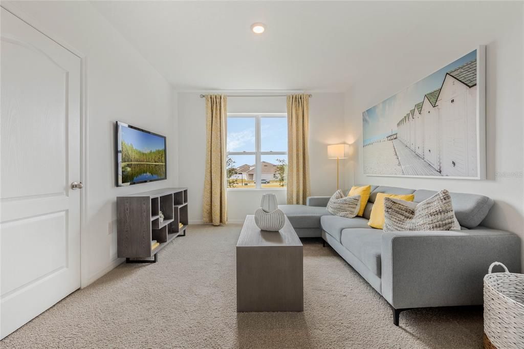 Interior, Living room, Recessed Lighting