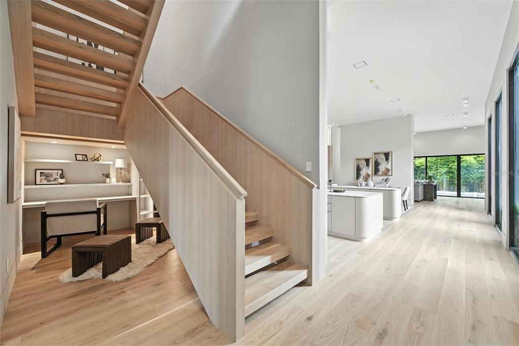 Interior, Recessed Lighting, Wooden Beams, Wooden Ceilings, Wood Texture Flooring