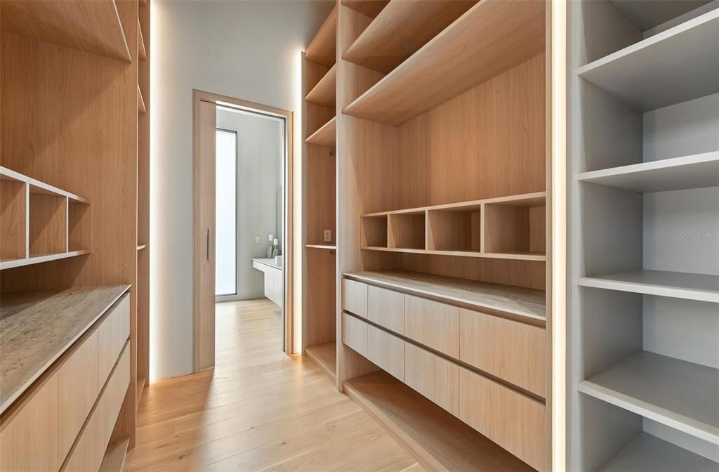 Interior, Walk-in Closets, Wood Texture Flooring
