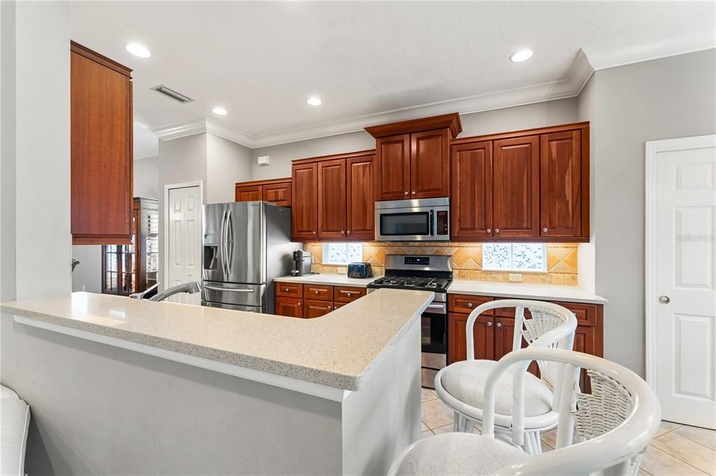 Interior, Kitchen, Recessed Lighting, Stainless Steel Appliances