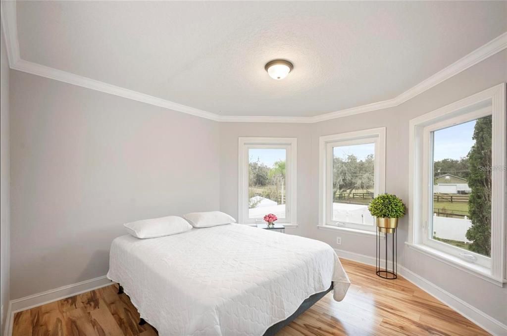 Bedroom, Interior, Wood Texture Flooring
