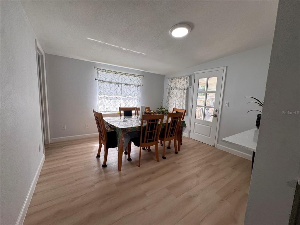 Dining room, Interior, Wood Texture Flooring
