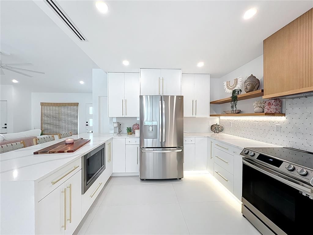 Interior, Kitchen, Recessed Lighting, Stainless Steel Appliances