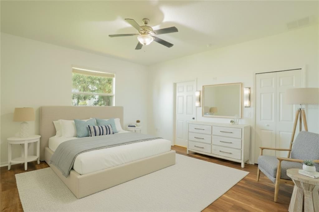 Bedroom, Interior, Wood Texture Flooring