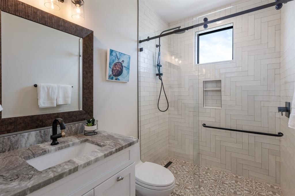 Bathroom, Glass Shower, Interior