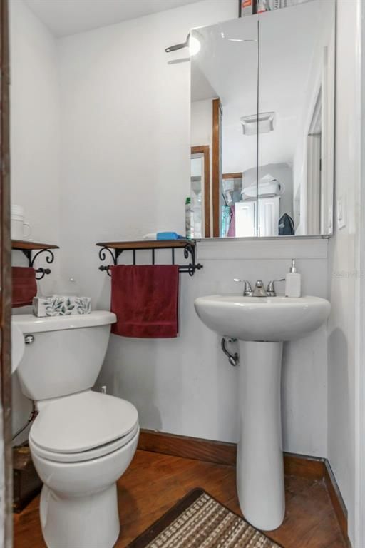 Bathroom, Interior, Wood Texture Flooring