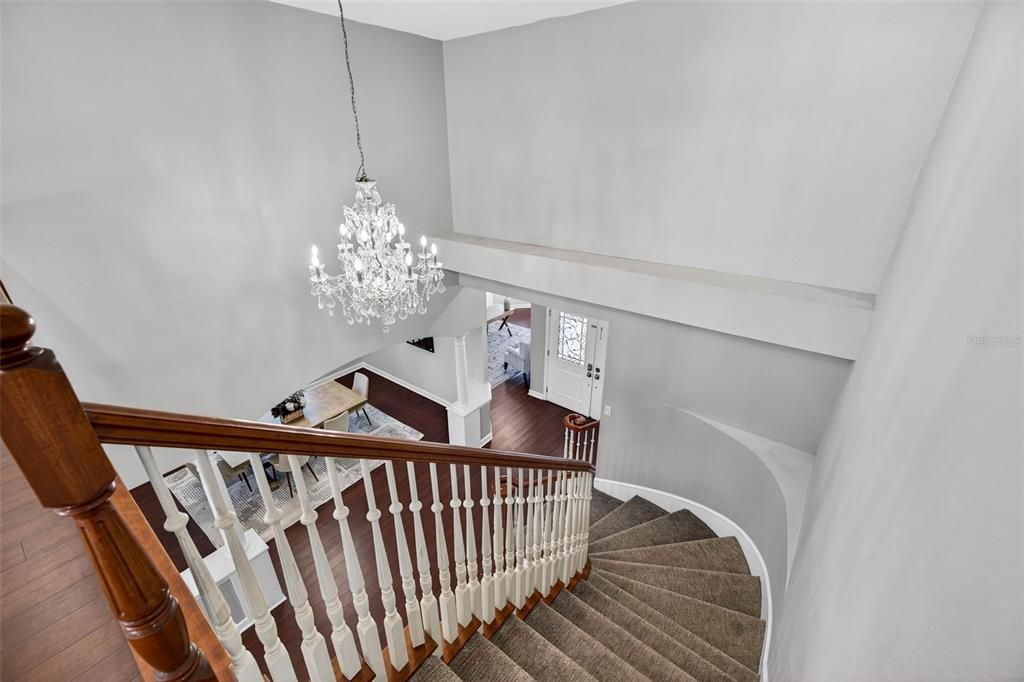 Chandelier, Interior, Wood Texture Flooring