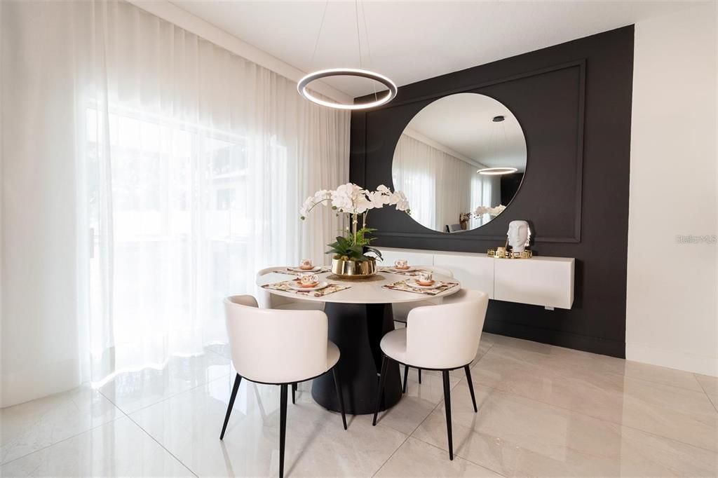 Dining room, Interior, Pendant Lights