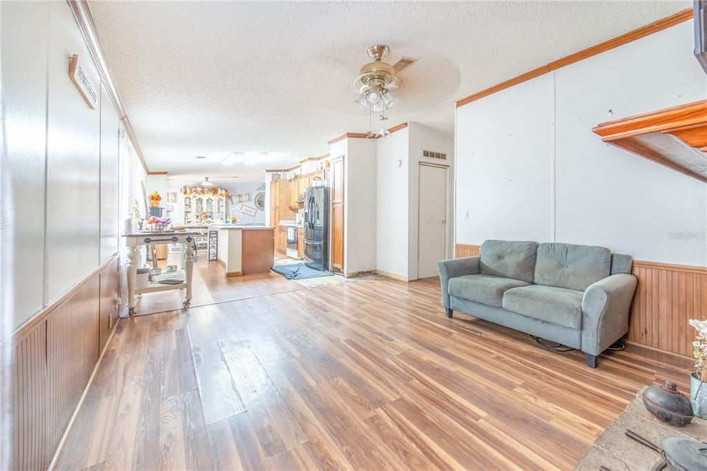 Interior, Kitchen, Wood Texture Flooring