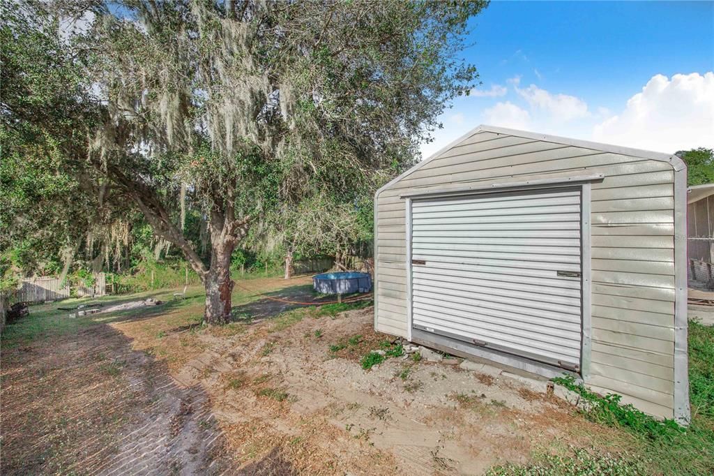 Backyard, Detached Garage, Exterior