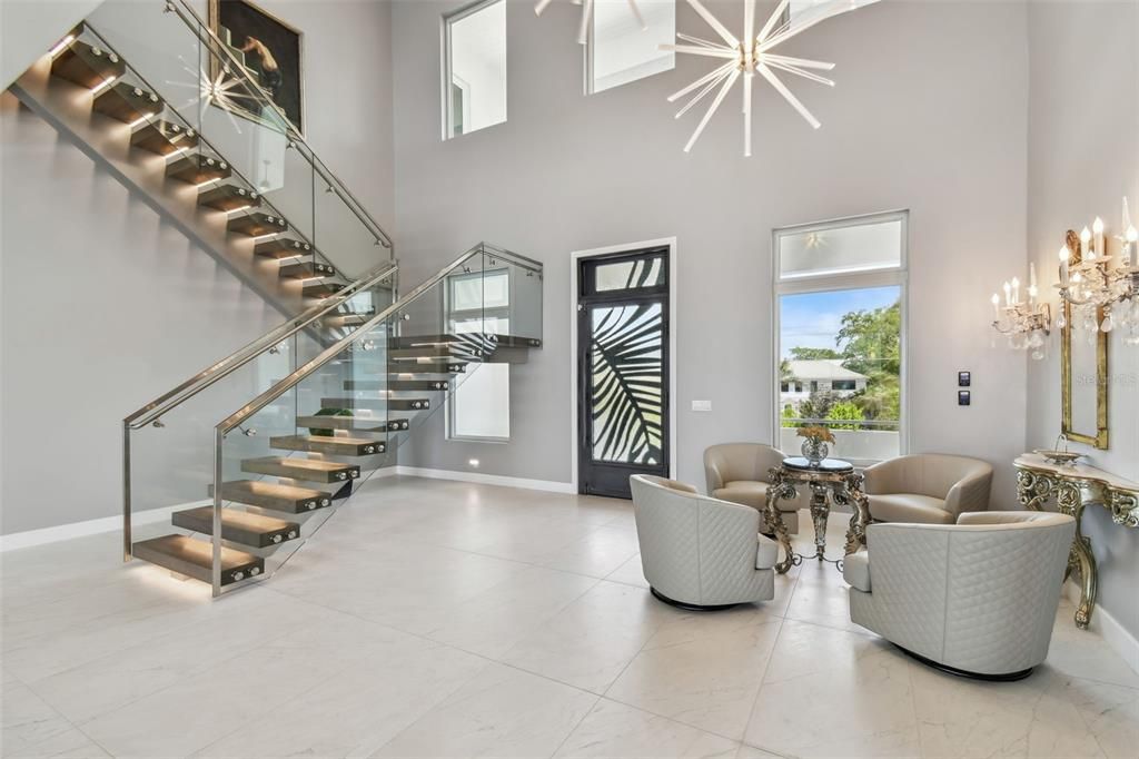 Chandelier, Interior, Marble
