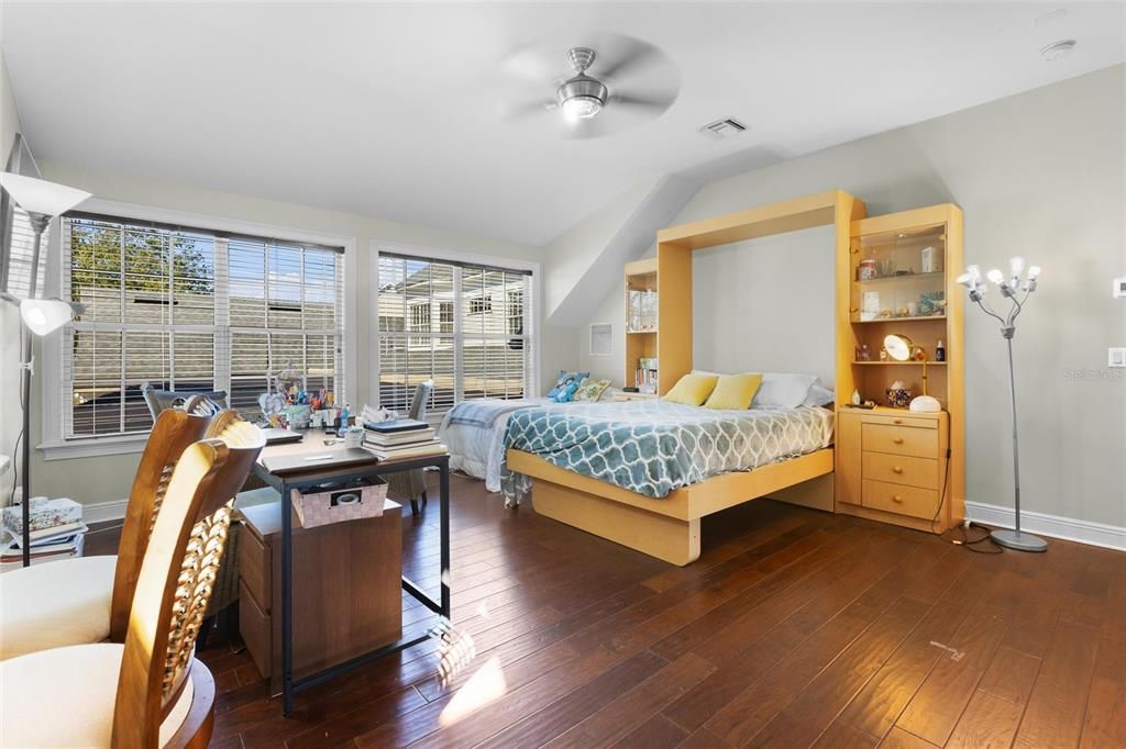 Bedroom, Interior, Wood Texture Flooring