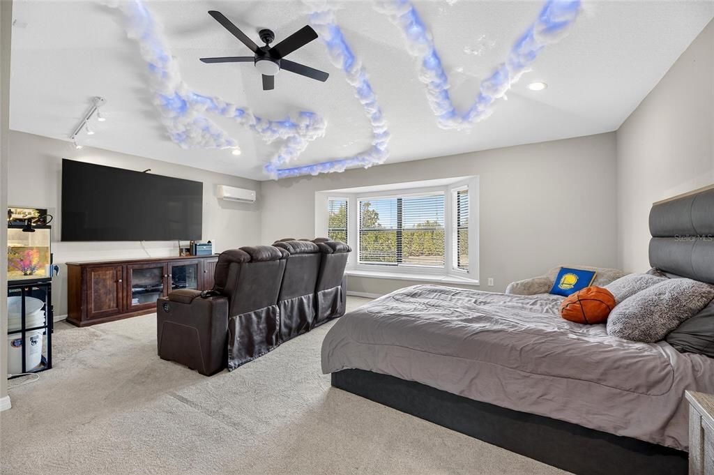Bedroom, Interior, Recessed Lighting