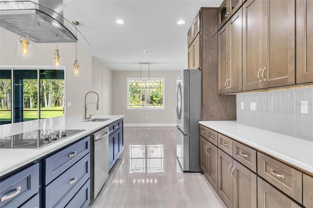 Interior, Kitchen, Pendant Lights, Recessed Lighting